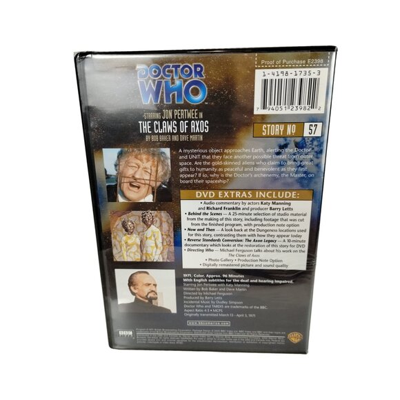Doctor Who The Claws of Axos Story 57 Jon Pertwee Third Doctor - Picture 3 of 3